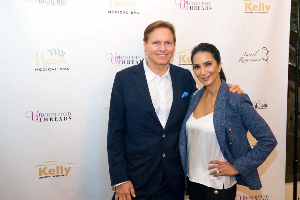 Brian Kelley & Sherry Ladha Kelly attend Northshore's Night Out 2019