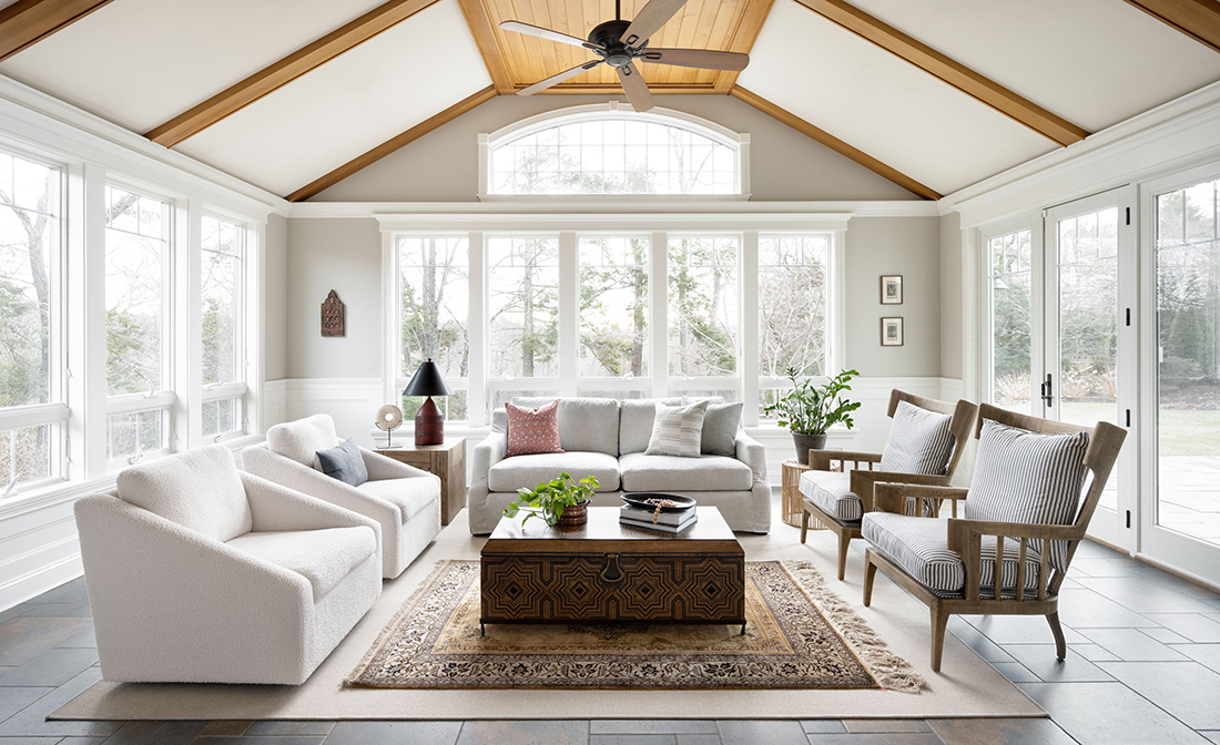 Beige & Bleu Makes a Large Wenham Home Personal and Inviting