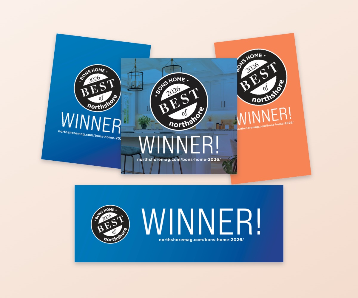 BONS Home 2026 winner graphics for social media, email and web