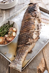 Whole Grilled Bass