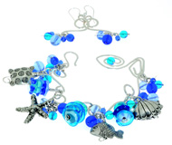 blue seashell necklace