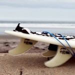 surfboard on beach