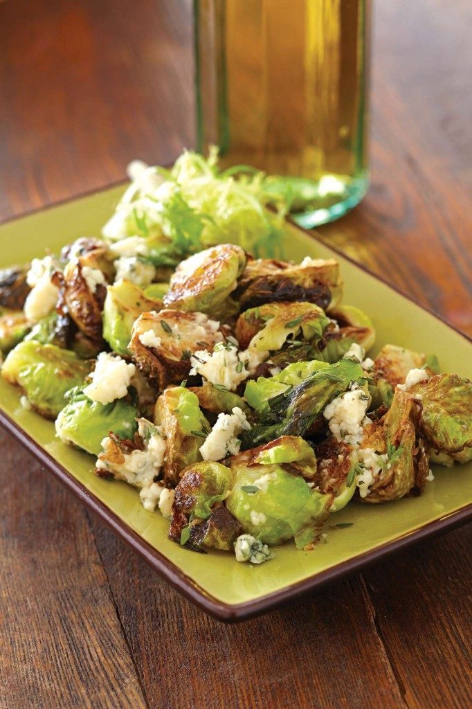 Brussels Sprouts with Apple Cider Syrup, Herbs, and Bleu Cheese, Wild Horse Cafe, Beverly