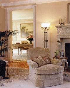 elegant living room white interior