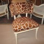 giraffe print chair
