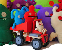 toy monsters in toy truck